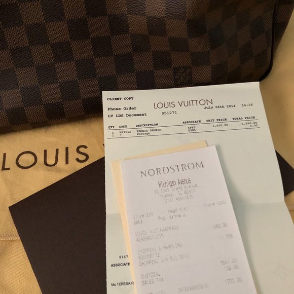 Louis Vuitton Reggia Damier Bag - Picture 5 of 15